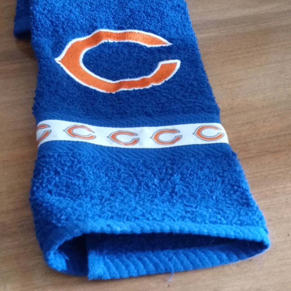 Chicago bears hand towel